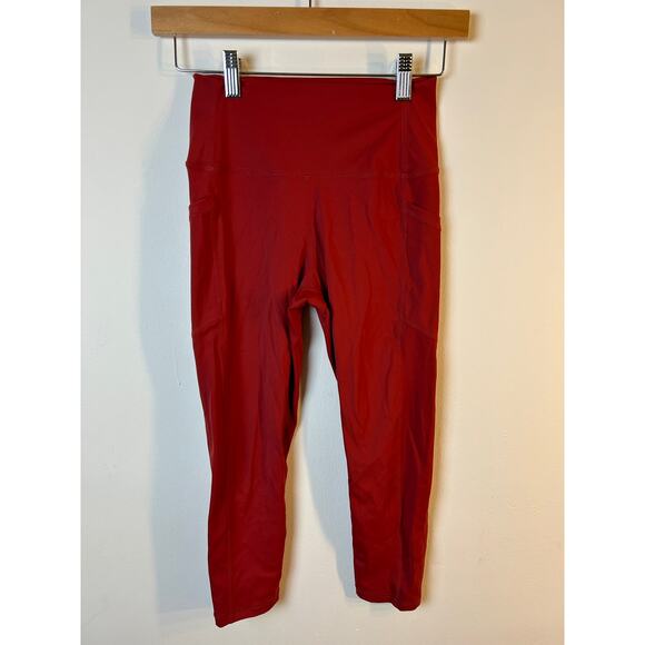 Zyia‎ Active leggings red size four - Picture 1 of 5